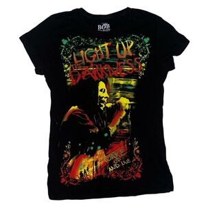 Bob Marley T-shirt Light Up Darkness Women’s Size XL